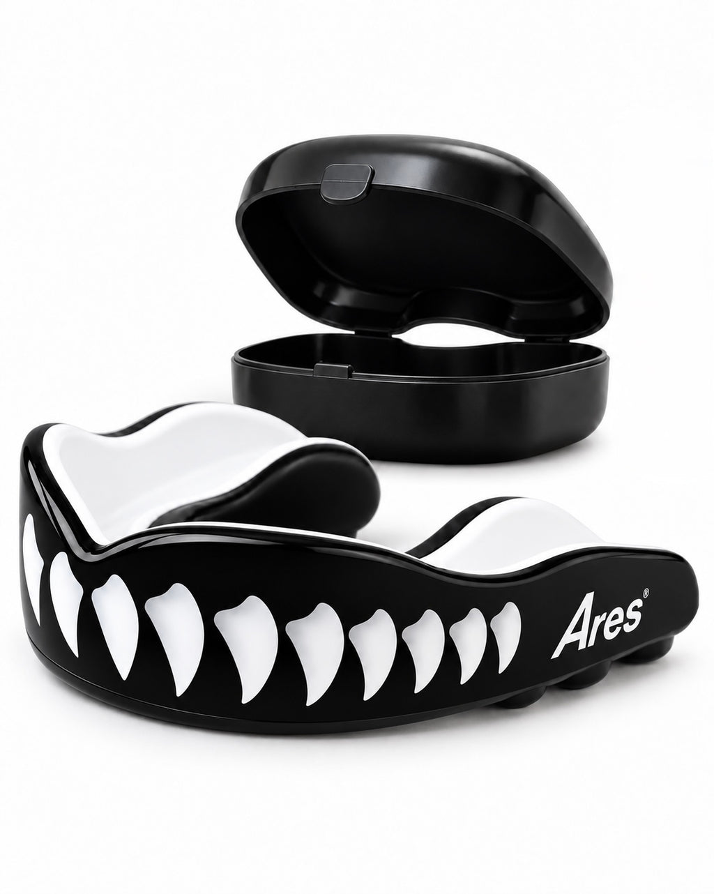 Ares Fightwear Pro-Line Mundschutz „Vampire“ mit Aufbewahrungsbox – Zahnschutz für Boxen & MMA