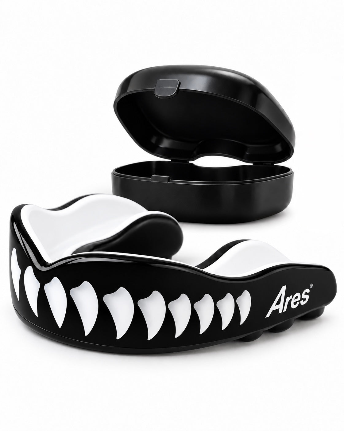 Ares Fightwear Pro-Line Mundschutz „Vampire“ mit Aufbewahrungsbox – Zahnschutz für Boxen & MMA