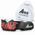 Ares Fightwear Slim-Line Mundschutz „Savage“ mit Aufbewahrungsbox – Zahnschutz für Boxen & MMA