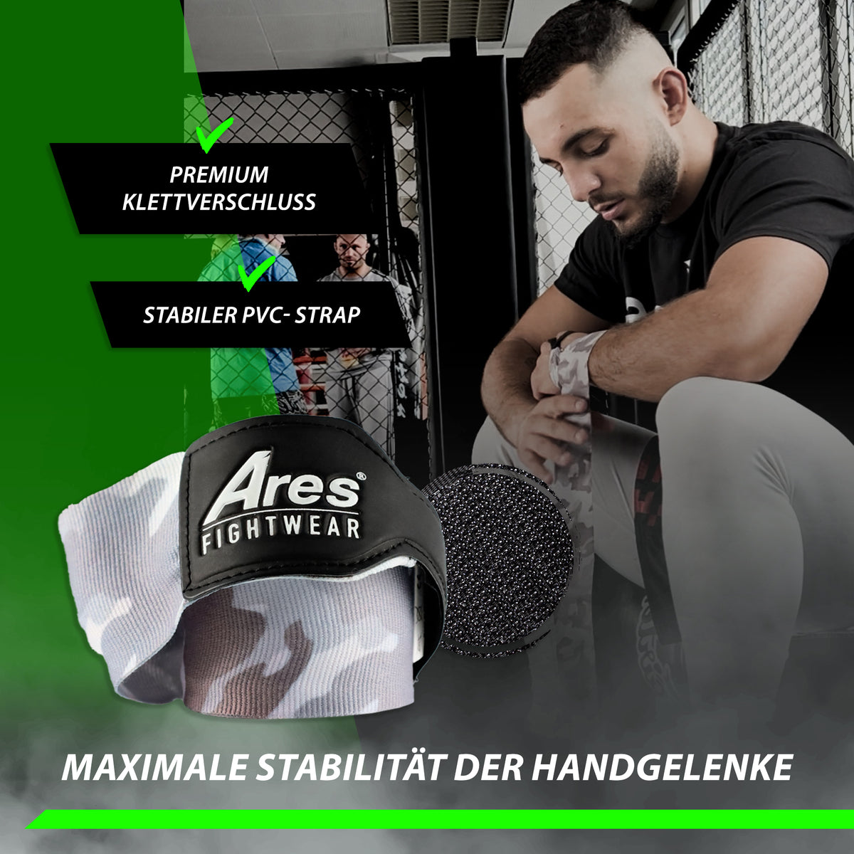 Ares Fightwear Boxbandagen „Camouflage“ – Ansicht 3