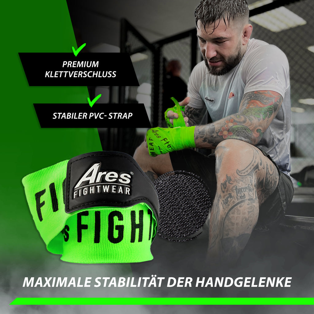 Ares Fightwear Boxbandagen „Green Classic“ – Ansicht 3