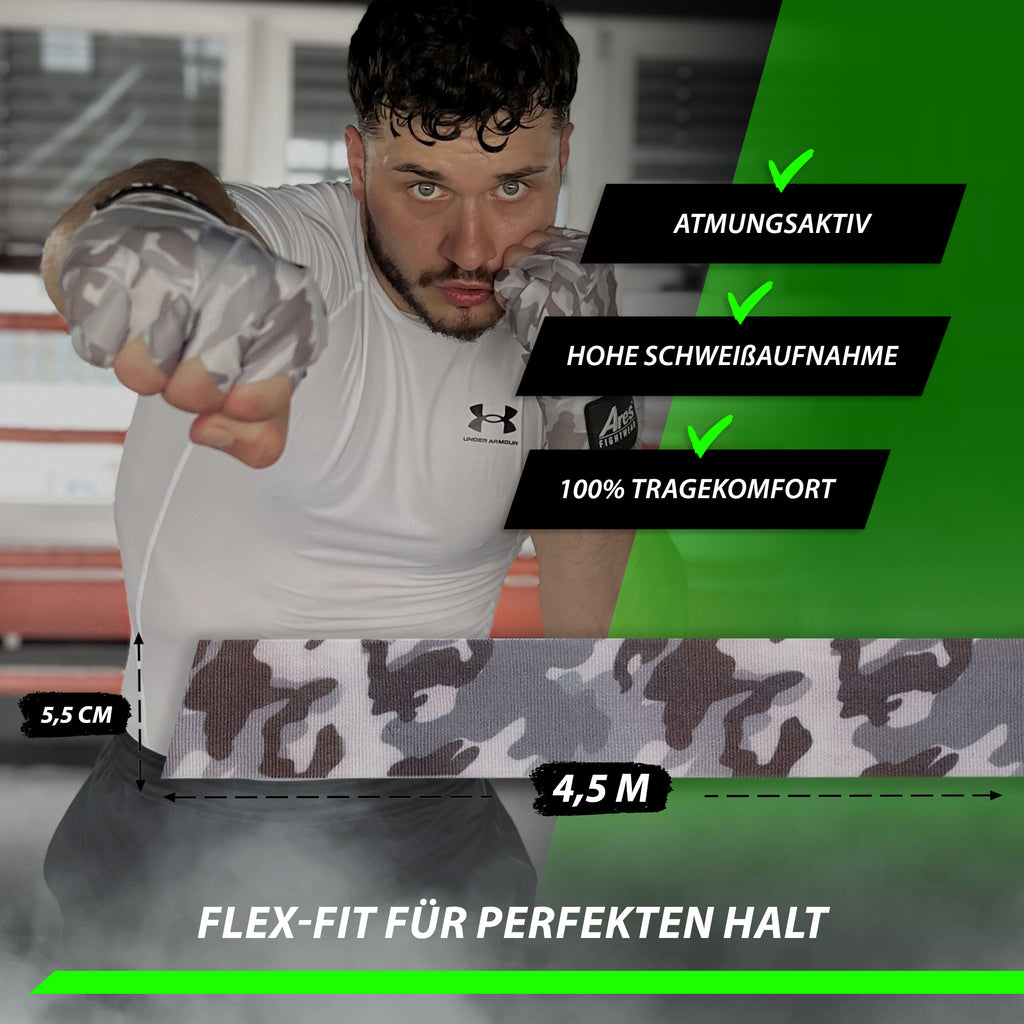 Ares Fightwear Boxbandagen „Camouflage“ – Ansicht 2